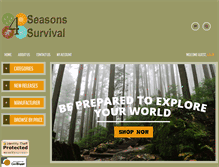 Tablet Screenshot of fourseasonssurvival.com